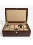 Dulwich Designs Windsor Leather 10 Piece Watch Box, Brown