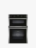 Neff N50 U1ACE5HN0B Built In Electric Double Oven, Stainless Steel