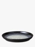 Denby Halo Stoneware Coupe Medium Plate, 21cm, Black/Multi