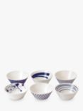 Royal Doulton Pacific Porcelain Bowls, Set of 6, 16cm, Blue