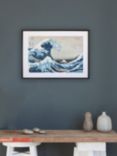 Katsushika Hokusai - The Great Wave off Kanagawa, Grey Painted Ash Framed Print
