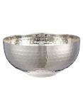 John Lewis Hammered Stainless Steel Serving Bowl, Silver