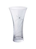 Dartington Crystal Dragonfly Vase, Medium, H21.5cm, Clear