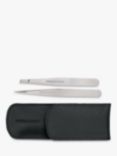 Tweezerman Petite Tweeze Leather Case Set, Black