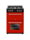 Belling Farmhouse 60G Gas Cooker, 60cm Wide, Red
