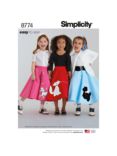 Simplicity Children's Poodle Skirt Costumes, 8774