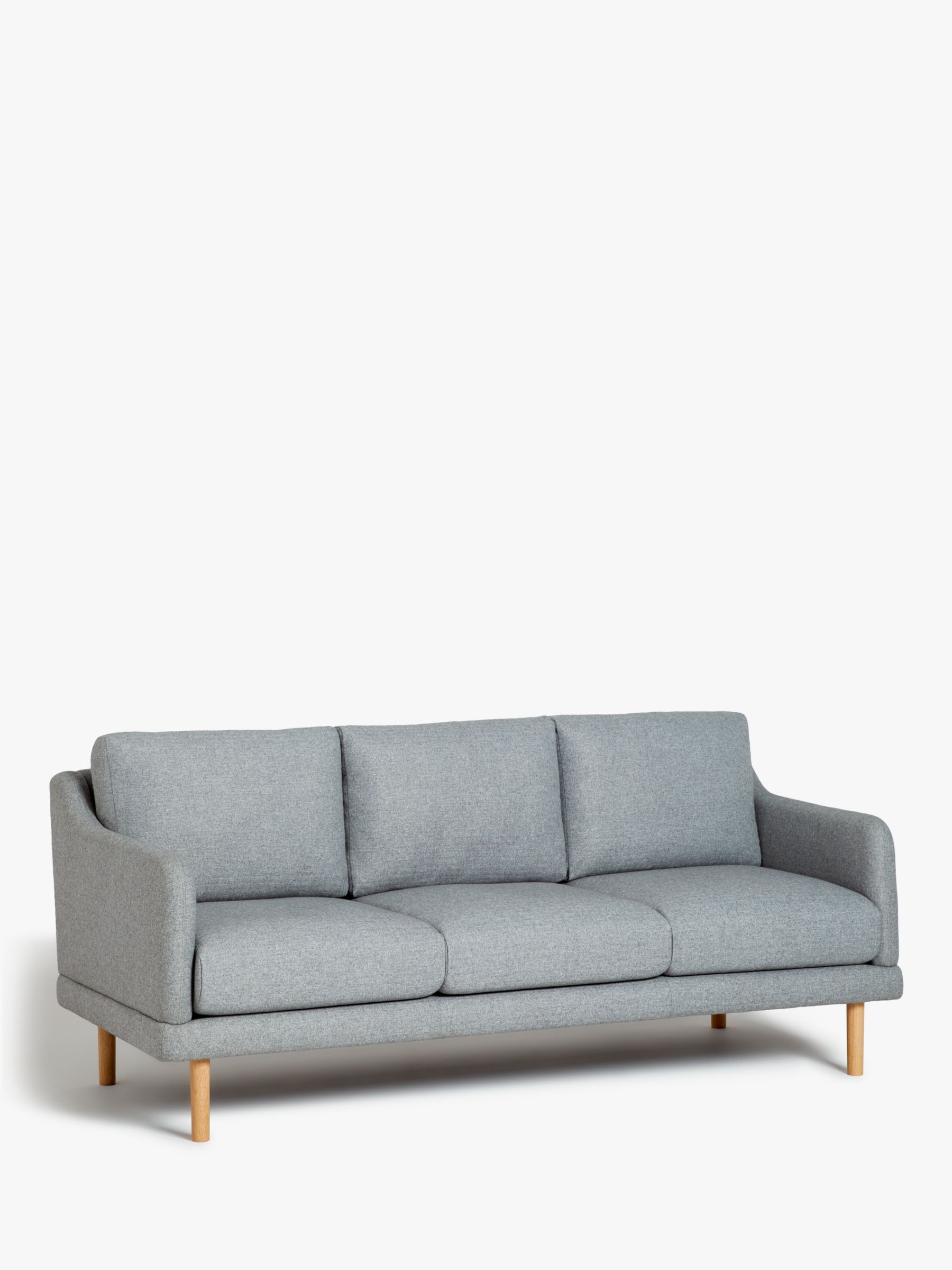 Sweep Range, John Lewis ANYDAY Sweep Large 3 Seater Sofa, Light Leg