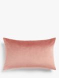 John Lewis ANYDAY Velvet Cushion, Plaster