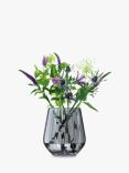 LSA International Lantern Vase, H16cm, Zinc Lustre