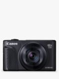 Canon PowerShot SX740 HS Digital Camera, 4K Ultra HD, 20.3MP, 40x Optical Zoom, Wi-Fi, Bluetooth,  3" Tiltable Screen