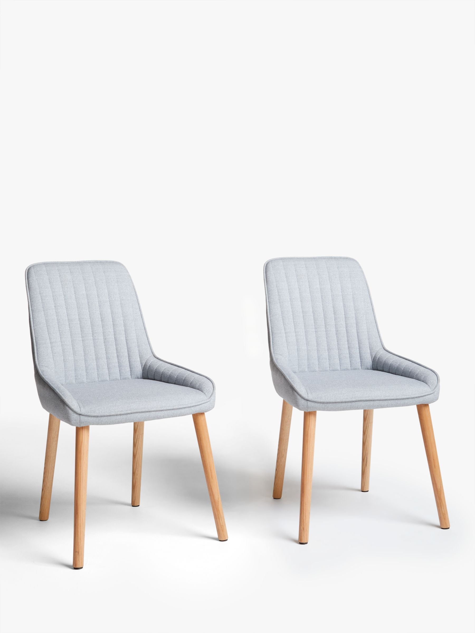 John Lewis Toronto Side Dining Chairs, Set of 2, Grey