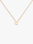 Melissa Odabash Gold Plated Initial Pendant Necklace, C