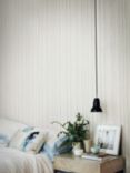 Cole & Son Croquet Stripe Wallpaper, 110/5028 Soft Grey