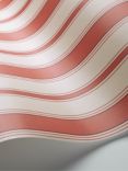 Cole & Son Cambridge Stripe Wallpaper, 96/1001, Red
