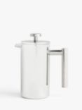 John Lewis Double Wall Coffee Press, Stainless Steel