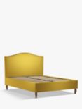 John Lewis Charlotte Upholstered Bed Frame, King Size, Brushed Tweed Mustard