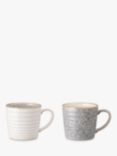 Denby Studio Grey Stoneware Mugs, 400ml, Set of 2