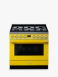 Smeg Portofino CPF9G Dual Fuel Range Cooker, A+ Energy Rating, Yellow