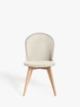 John Lewis Easdale Lloyd Loom Dining Side Chair, Pure White