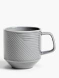 Design Project by John Lewis Porcelain Mugs, Set of 2, 400ml, Grey