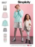 Simplicity Children's Cardigan and Leggings Sewing Pattern, 8807