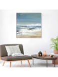 John Lewis Valeria Mravyan 'East Coast II' Framed Canvas Print, 104.5 x 104.5cm, Blue/Multi