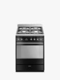 Smeg SUK61MBL9 60cm Dual Fuel Cooker, A Energy Rating, Black