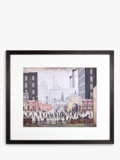 LS Lowry - Coming From The Mill 1930 Framed Print & Mount, 44 x 50.8cm