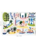 Villa Nova Island Hopping Wall Stickers, Multi, W592/01