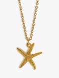 Alex Monroe Starfish Pendant Necklace, Gold