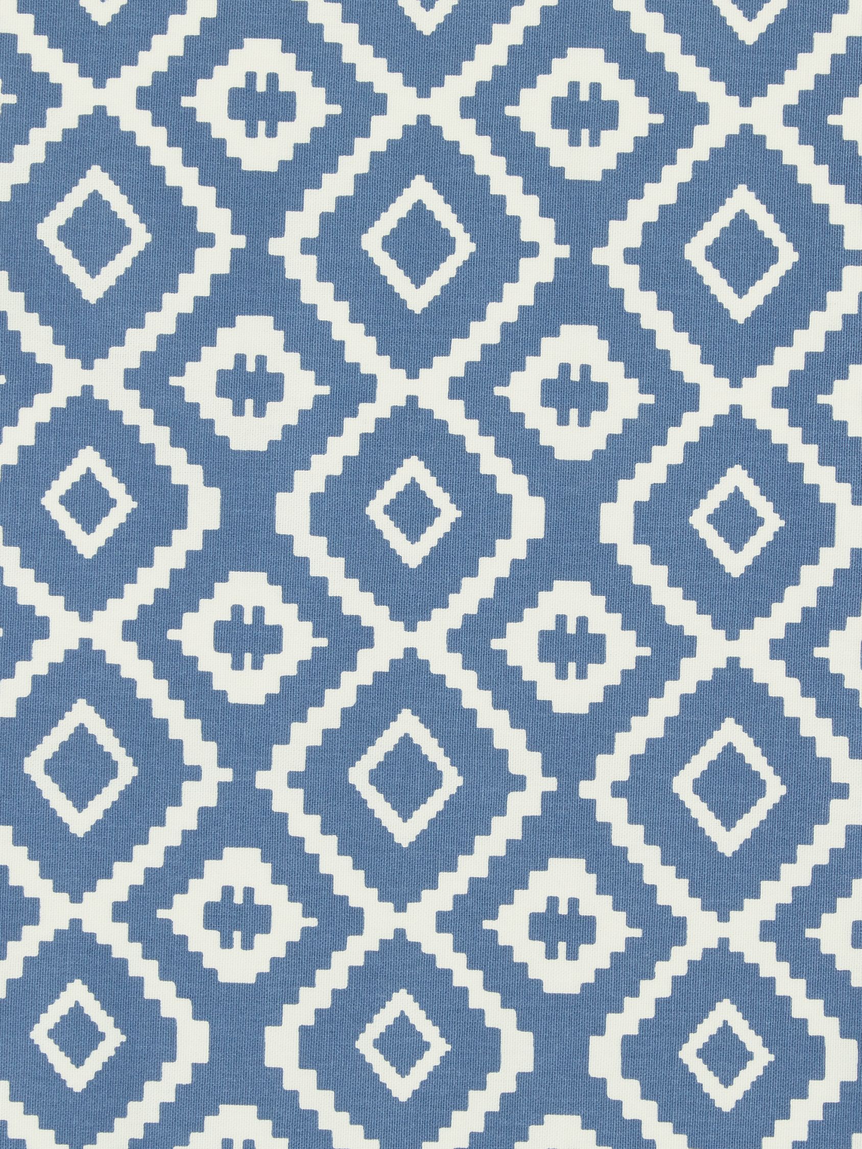 John Lewis Nazca PVC Tablecloth Fabric, Indian Blue