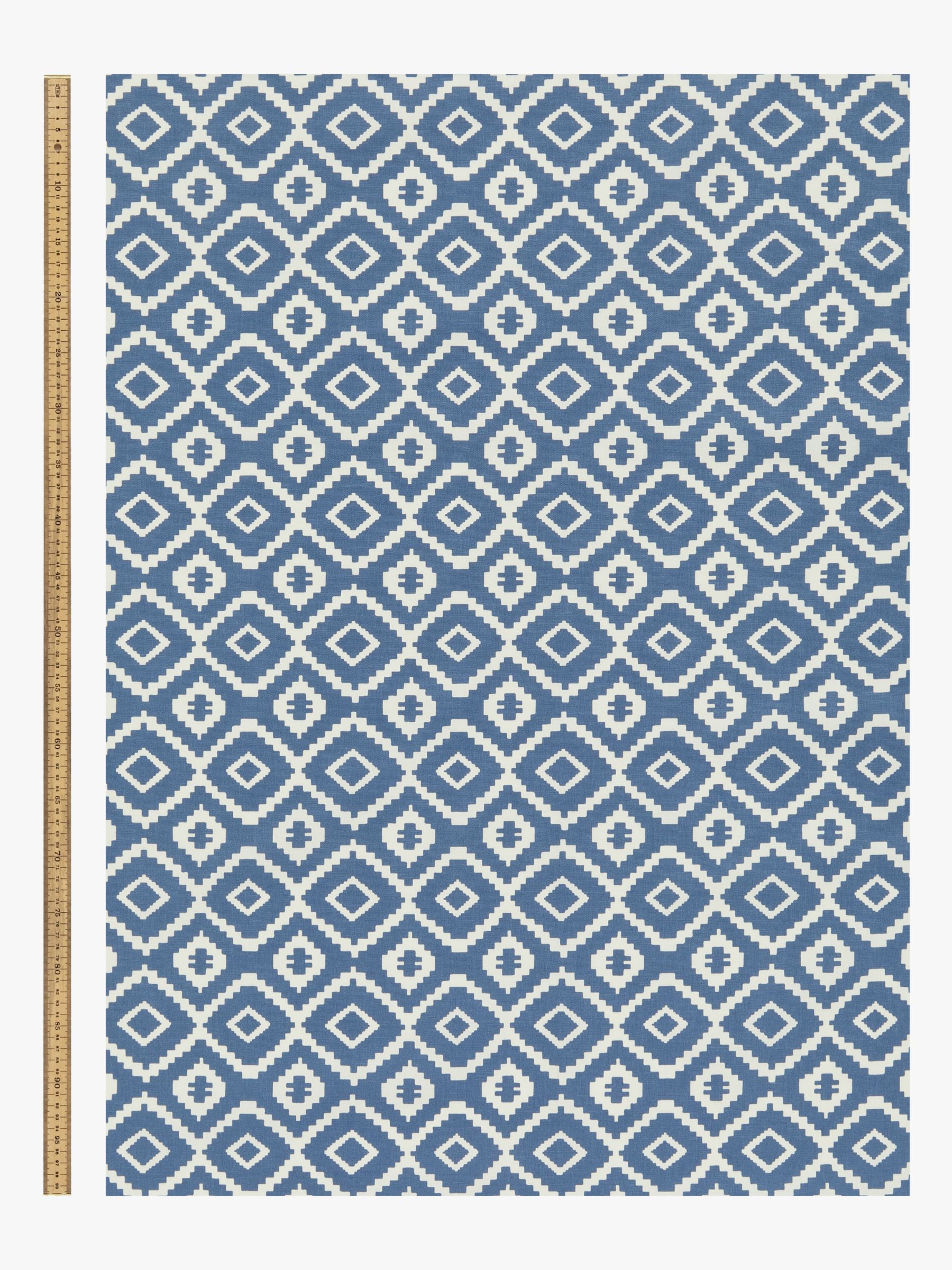 John Lewis Nazca PVC Tablecloth Fabric, Indian Blue