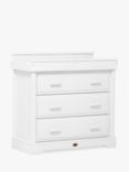 Boori Universal 3 Drawer Dresser with Arched Changing Station, White