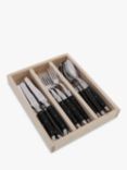 Laguiole by Jean Dubost Black Cutlery, Black