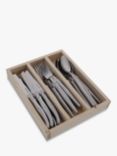 Laguiole Cutlery Set, 18 Piece/6 Place Settings, Stainless Steel