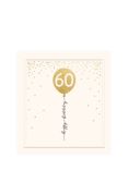 Woodmansterne 60th Balloon Birthday Card