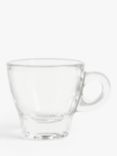 John Lewis ANYDAY Coffee Connoisseur Glass Espresso Cup & Saucer, Set of 2, 70ml, Clear