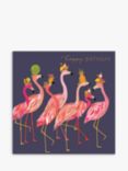 Art File Flamingo Fruit Hat Birthday Card