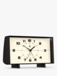 Newgate Clocks Wideboy Retro Silent Sweep Analogue Alarm Mantel Clock, 20.5cm