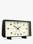 Newgate Clocks Wideboy Retro Silent Sweep Analogue Alarm Mantel Clock, 20.5cm