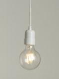 John Lewis Basic Ceiling Pendant Cord, White