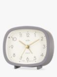 Acctim Ramsey Curved Non-Ticking Sweep Analogue Alarm Clock, Grey