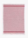 John Lewis ANYDAY Check Terry Cotton Tea Towel, Red