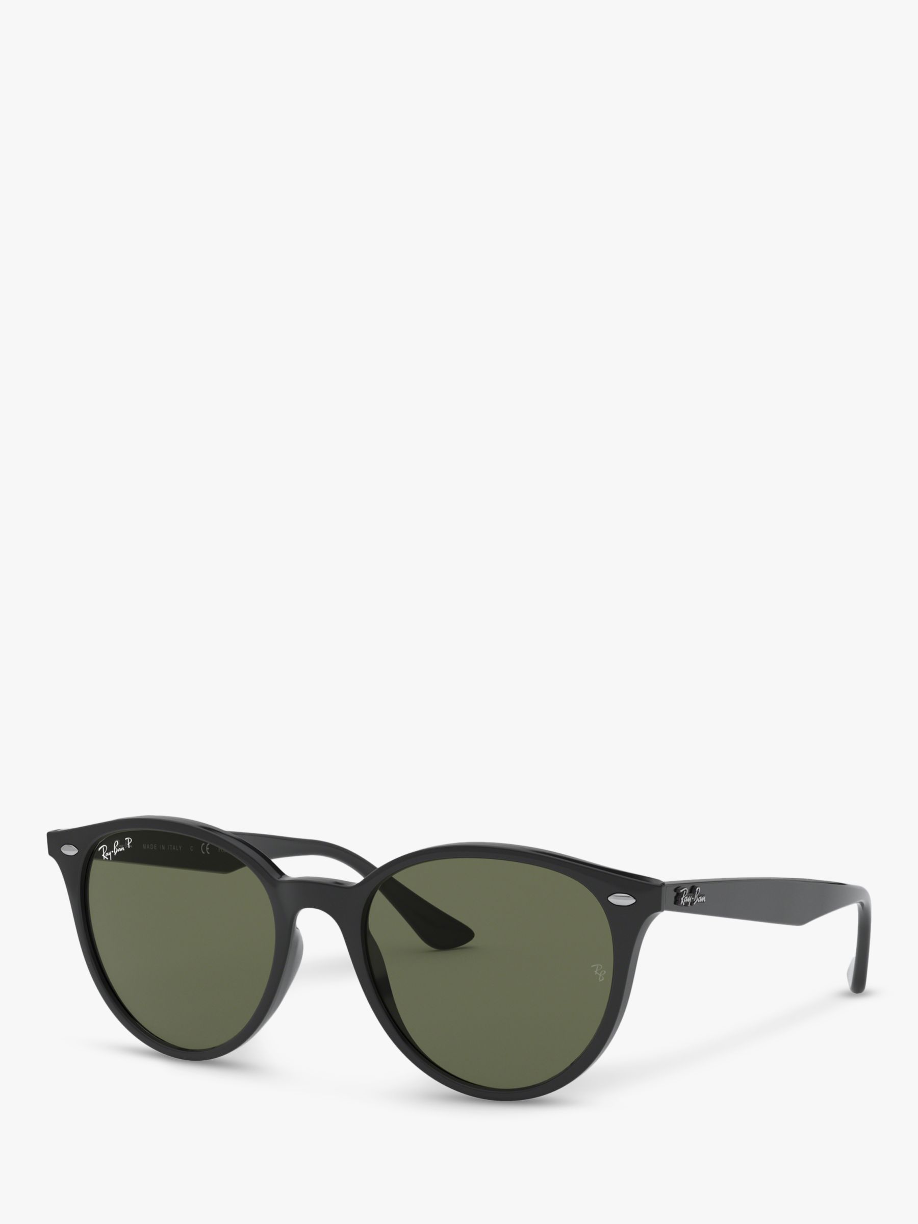 loyalty Melodic formal Ray-Ban RB4305 Unisex Polarised Sunglasses, Black/Green at John Lewis &  Partners
