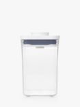 OXO POP Square Short Kitchen Storage Container, 1L, Clear