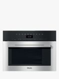 Miele DGM7340 Integrated Single Steam Oven with Microwave, Clean Steel
