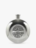 English Pewter Company Tree of Life Ellipse Hip Flask