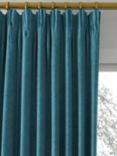 John Lewis Knitted Velvet Made to Measure Curtains or Roman Blind, Peacock