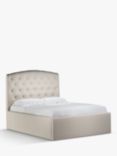 John Lewis Rouen Ottoman Storage Upholstered Bed Frame, Double, Cotton Effect Beige