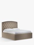 John Lewis Rouen Ottoman Storage Upholstered Bed Frame, King Size, Soft Touch Chenille Mole